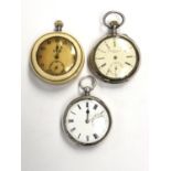 THREE VINTAGE POCKET WATCHES FOR SPARES OR REPAIRS