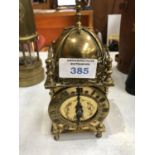 A BRASS DOME CASED 'LANTERN' CLOCK