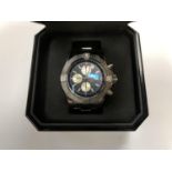 A GENTS BOXED 'BREITLING' SUPER AVENGER II STAINLESS STEEL CHRONOGRAPH WATCH