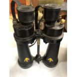 A PAIR OF MILITARY CROWS FOOT 'BARR & STROUD' GLASGOW & LONDON BINOCULARS