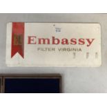 A COLLECTABLE 'EMBASSY' FILTER CIGARETTES METAL SIGN