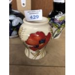 A MOORCROFT 'HARVEST POPPY' VASE