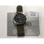 A GENTS 'SEIKO' CHRONOGRAPH DIVERS WATCH