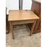 A VINTAGE PINE SCHOOL DESK