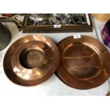 FOUR PIECES OF VINTAGE COPPER WARE ITEMS