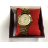 A GENTS BOXED 'ACCURIST' WATCH, WORKING