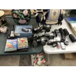 A MIXED COLLECTION OF CAMERAS AND FURTHER ITEMS TO INCLUDE 'ZENIT', 'PENTAX' ETC (QTY)