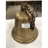 A HEAVY VINTAGE BRASS BELL