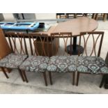 FOUR G PLAN TEAK DINING CHAIRS