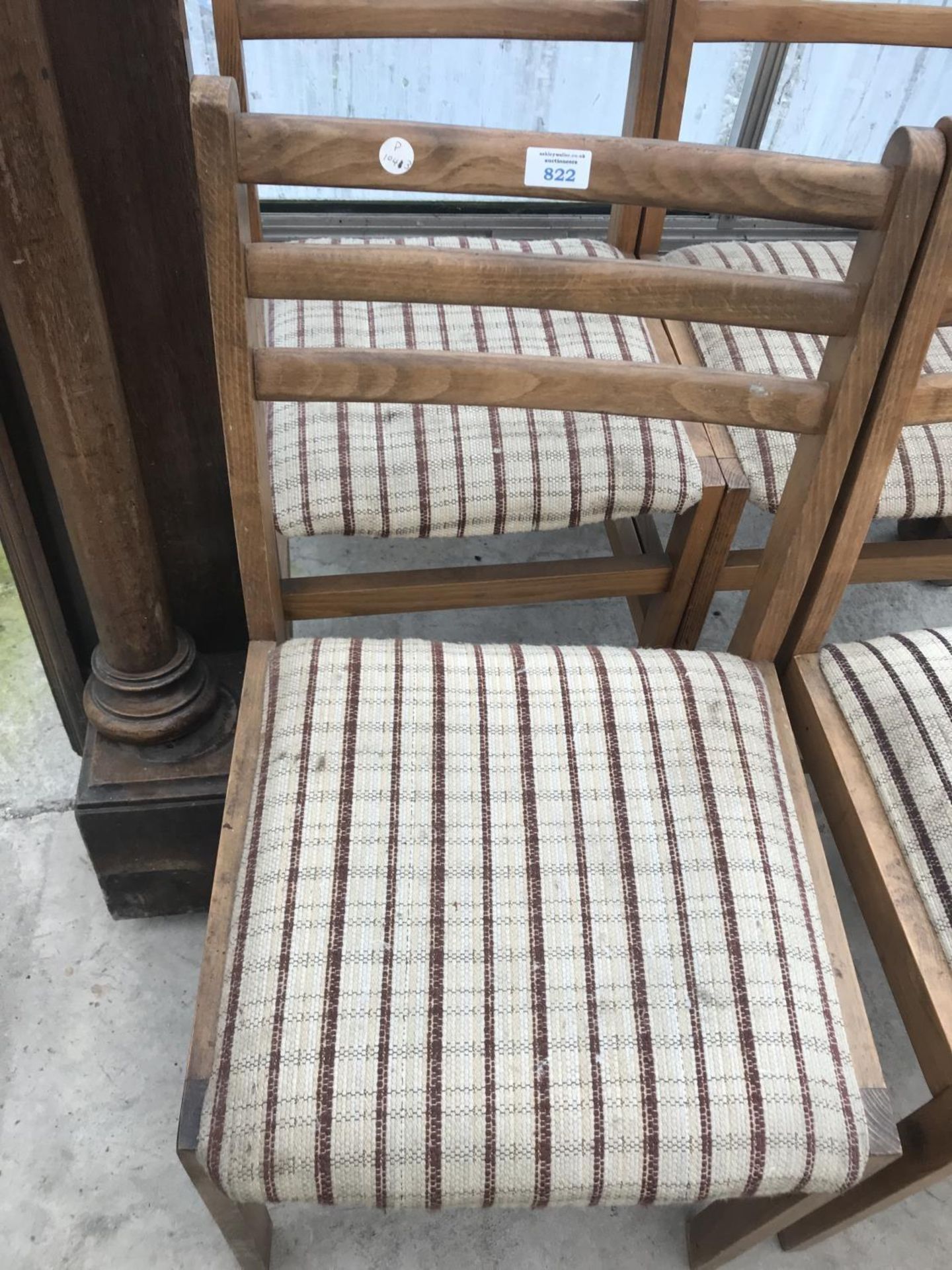 FOUR RETRO TEAK DINING CHAIRS - Image 2 of 2