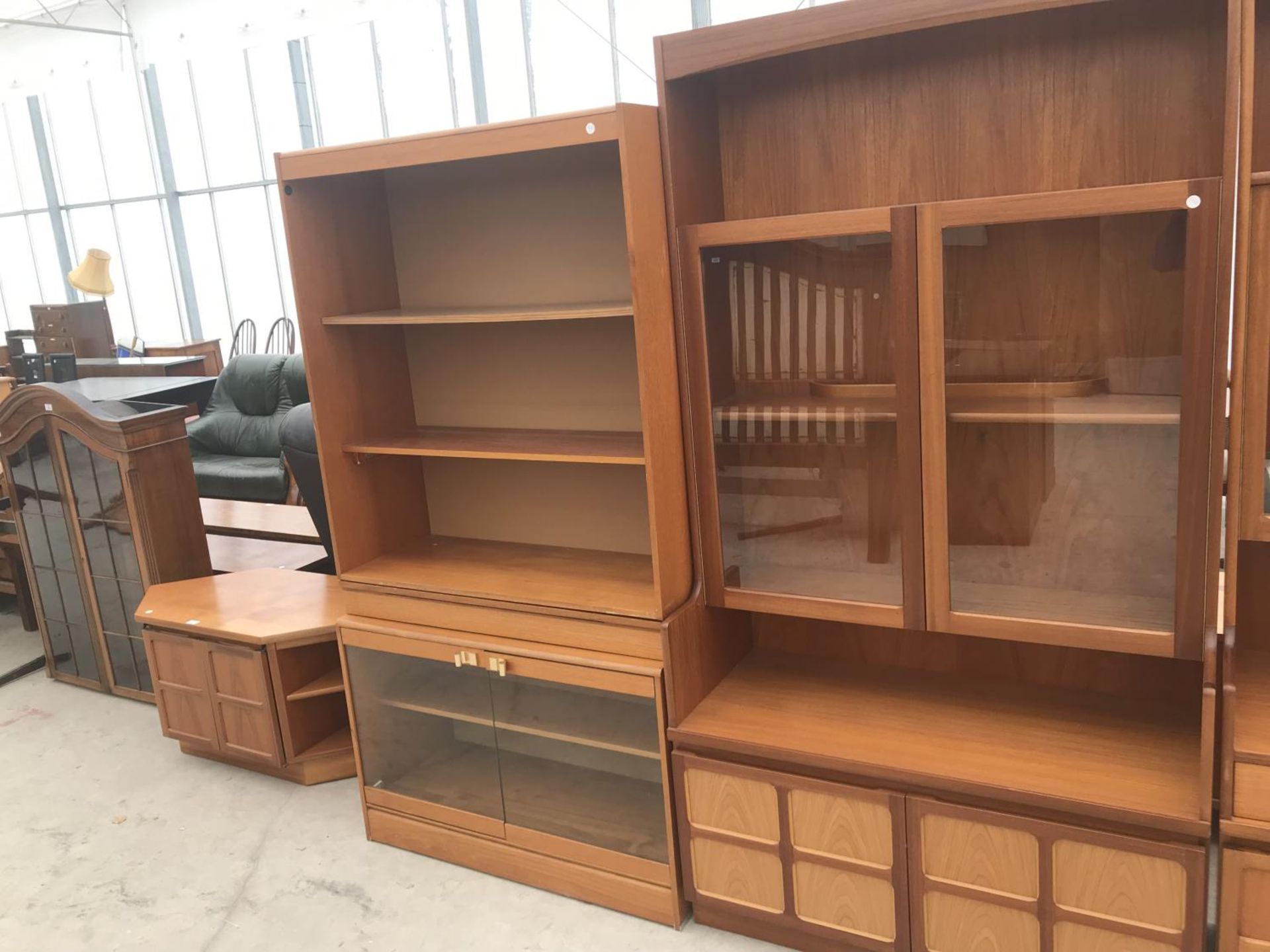 THREE RETRO TEAK CABINETS INCLUDING ONE PARKER KNOLL