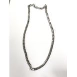 A .925 SILVER 20" CURB CHAIN NECKLACE