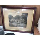 A RARE FRAMED 1932 DATED PHOTOGRAPH OF THE 'OLD COMTEMPTIBLES' WARRINGTON BRANCH