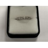 A LADIES EIGHT STONE DIAMOND HALF ETERNITY RING, EACH DIAMOND APPROX 0.2CT,TOTAL DIAMOND WEIGHT