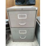 A SANKEY SHELDON TWO DRAWER FILING CABINET