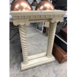 A ROMAN STYLE COLUMN SUPPORT MIRROR