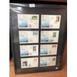 A FRAMED 'CARIBBEAN CRUISE' ROYAL FIRST DAY COVER SET