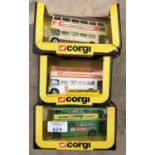 THREE BOXED 'CORGI' ROUTEMASTER BUS MODELS