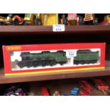 A BOXED HORNBY RAILWAY OO GAUGE LOCOMOTIVE AND TENDER