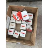 A BOX CONTAINING 15 BOXES OF DIAWA HOOKS TO NYLON