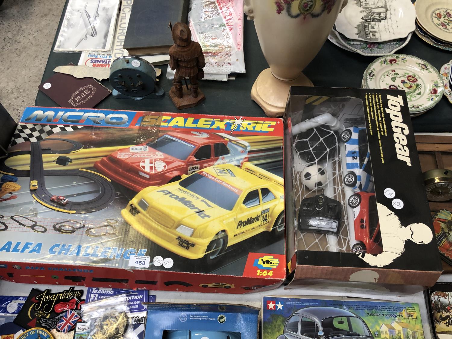 A BOXED ALFA CHALLENGE SCALEXTRIC GAME AND A BOXED 'TOP GEAR' SET (2)