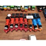 EIGHT ERTL ' THOMAS THE TANK ENGINE ' TRAIN MODELS