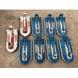 NINE 'MATCHBOX' HOVERCRAFT MODELS - SEVEN BLUE AND TWO WHITE