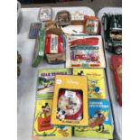 A MIXED GROUP OF TOYS AND GAMES - TO INCLUDE WALT DISNEY CLOCK