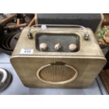 A VINTAGE ' SKY QUEEN ' PORTABLE RADIO