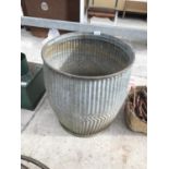 A GALVANISED DOLLY TUB