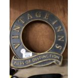 A CAST 'VINTAGE INNS' PUB SIGN