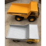 TWO LOOSE DIE CAST MODELS - 'JOAL' EUCLID R85B QUARRY DUMP TRUCK & 'MAJORETTE' DUMP TRUCK