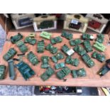 A MIXED COLLECTION OF LOOSE ARMY VEHICLE MODELS