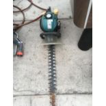 A GREEN HEDGE TRIMMER