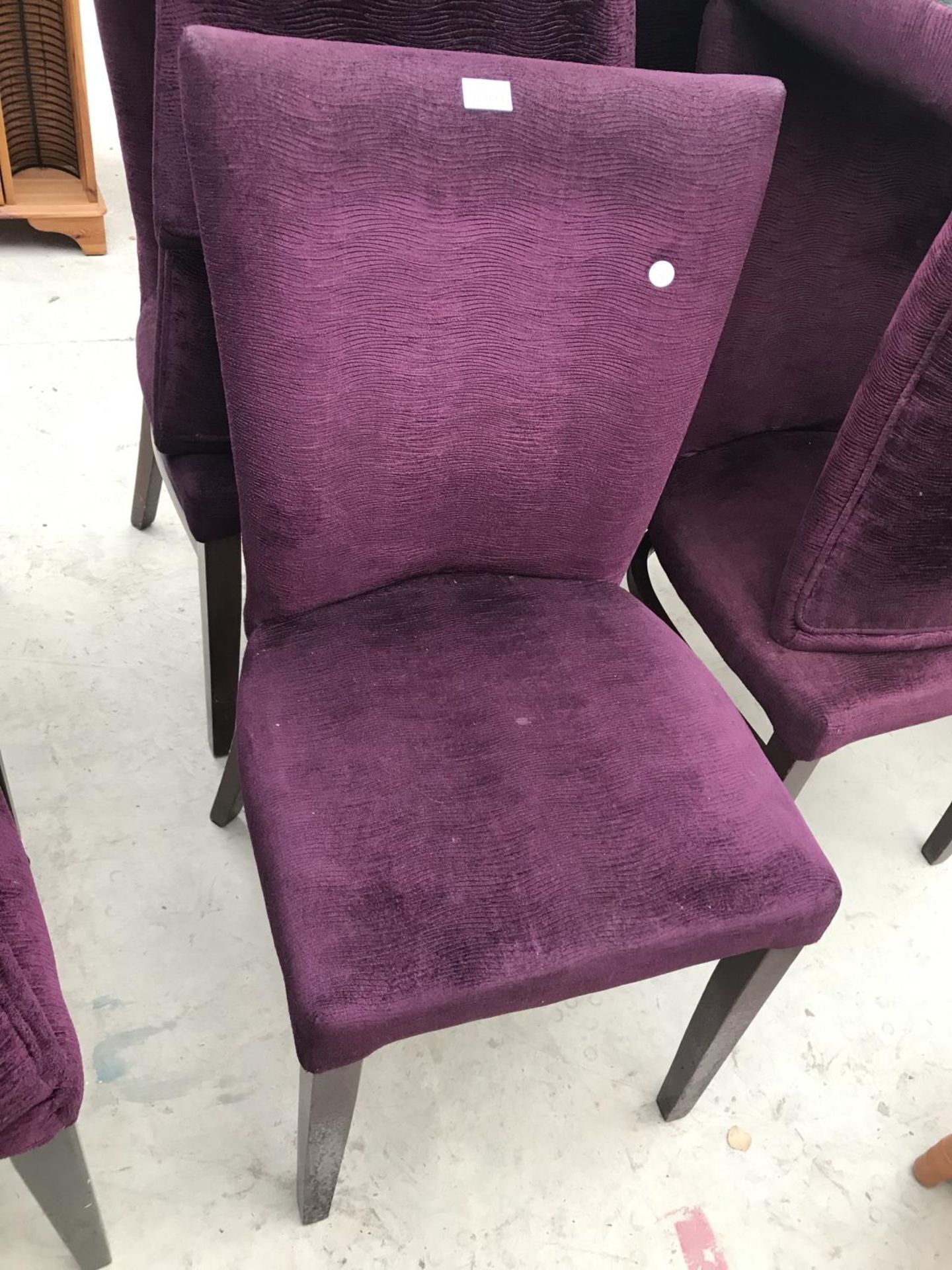 EIGHT UPHOLSTERED RESTAURANT CHAIRS - Image 2 of 2