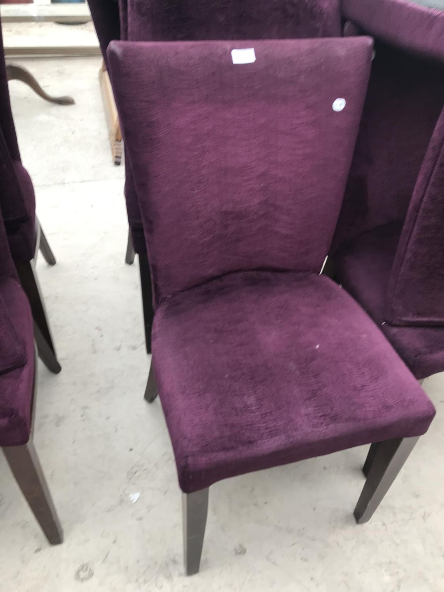 EIGHT UPHOLSTERED RESTAURANT CHAIRS - Image 2 of 2