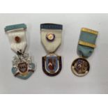 A COLLECTION OF THREE MASONIC MEDALS