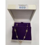 A BOXED SILVER BRACELET AND NECKLACE SET