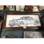 A FRAMED ROLLS ROYCE CLOUD BY GEORGE A WILLIS