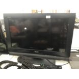 A SONY 26 INCH TELEVISION WITH REMOTE CONTROL IN WORKING ORDER