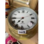 A 'SMITH'S' CLOCK WITH METAL FRAME