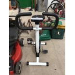 AN EXERCISE BIKE