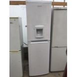 A BEKO UPRIGHT FRIDGE FREEZER WITH WATER DISPENSER IN WORKING ORDER