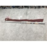 AN AS NEW DIAWA SEAHUNTER POPULAR 2.1 METRE BEACH/BOAT ROD AND ROD BAG