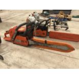 A HUSQUVARNA 365 PETROL CHAIN SAW IN WORKING ORDER