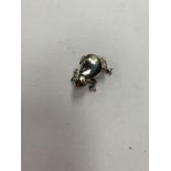 A SMALL SILVER FROG