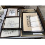 A COLLECTION OF TEN FRAMED PRINTS