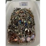 A LARGE COLLECTION OF COSTUME JEWELLERY