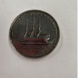 A 'LORD NELSONS FLAGSHIP' COIN FROM HMS FOUND ROYANT