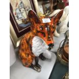 A LARGE ANITA HARRIS 'FOX' CERAMIC MODEL